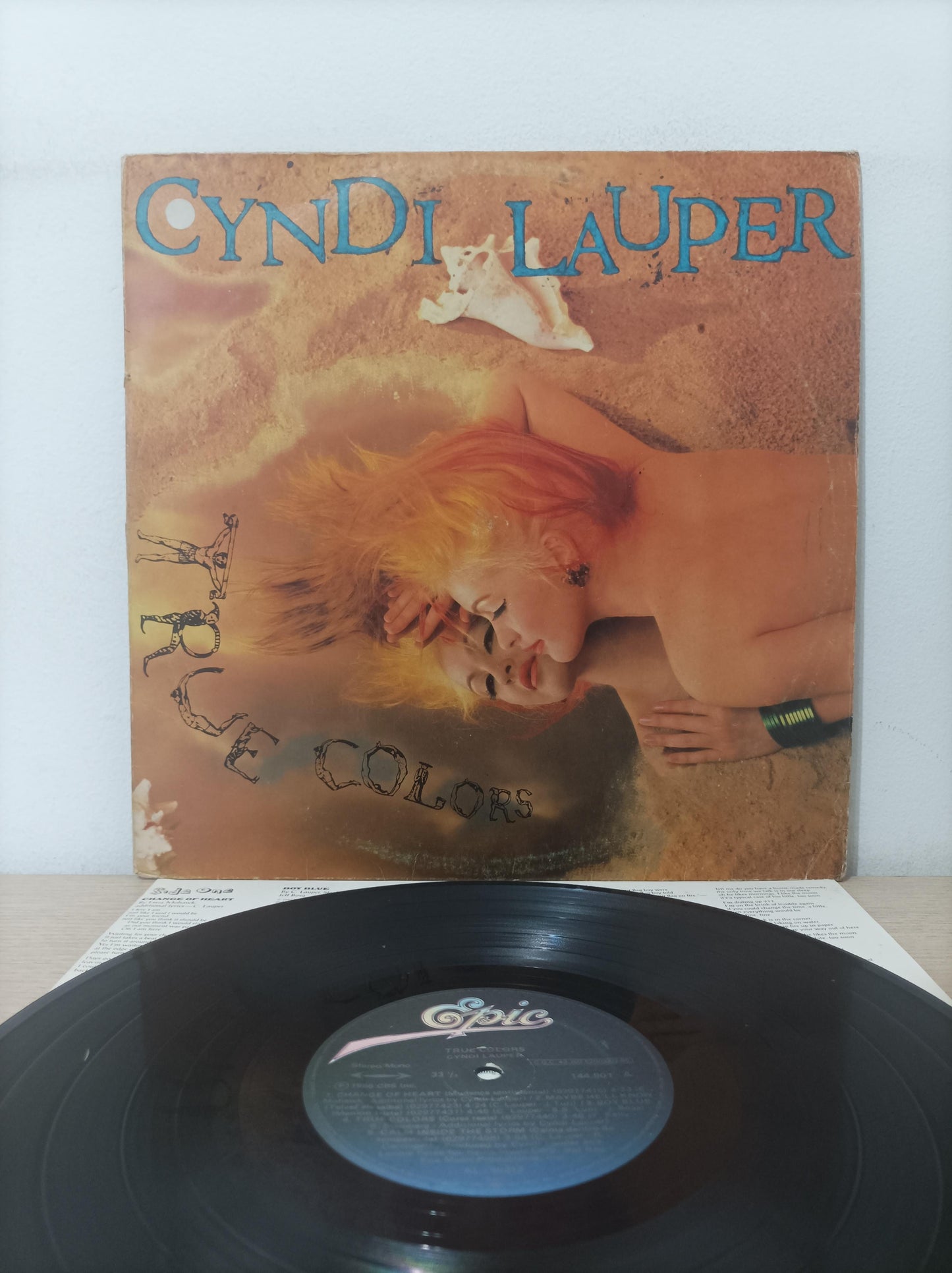 Lp Vinil Cyndi Lauper True Colors Com Encarte