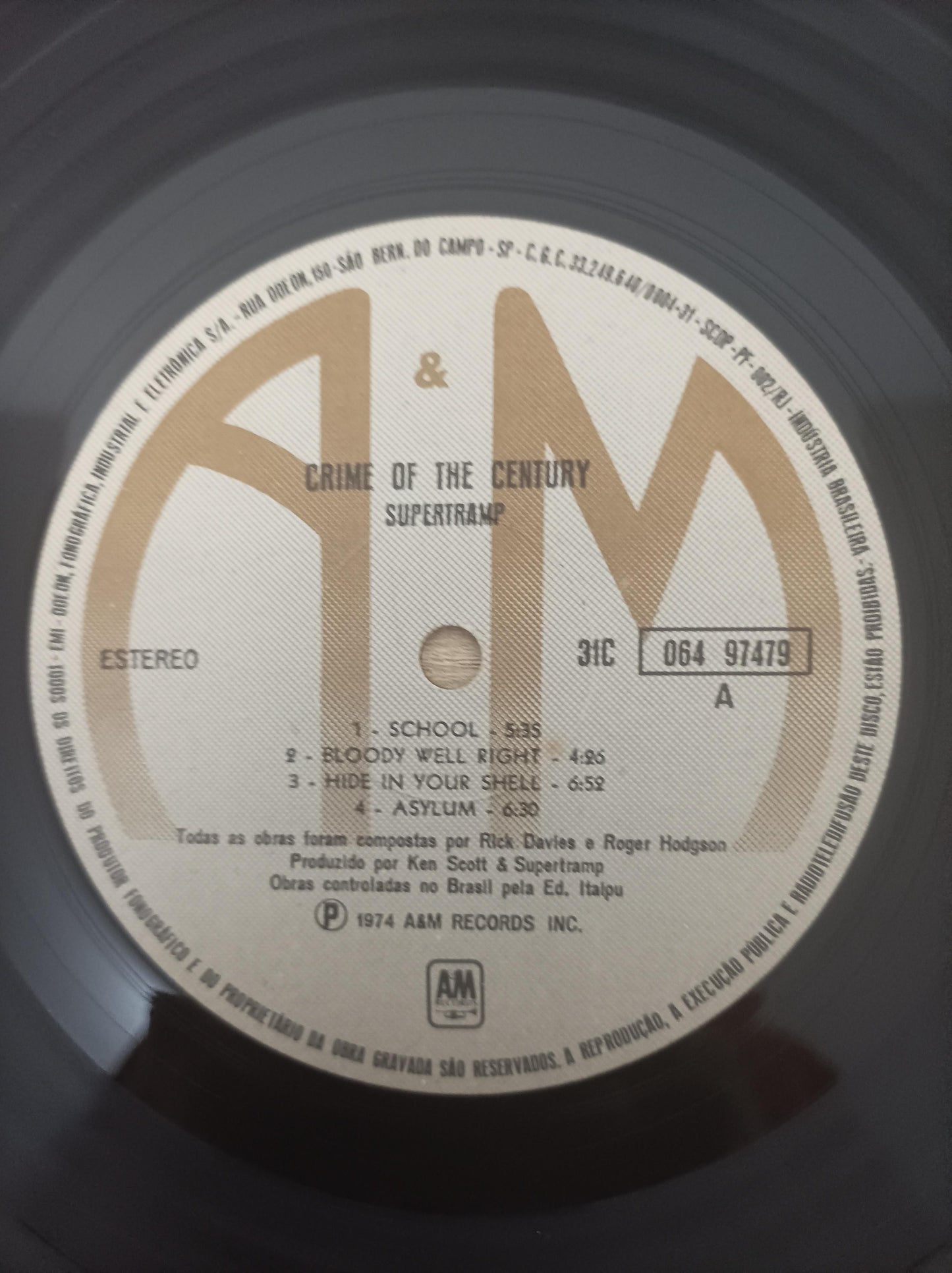 Lp Vinil Supertramp Crime Of The Century, Leia