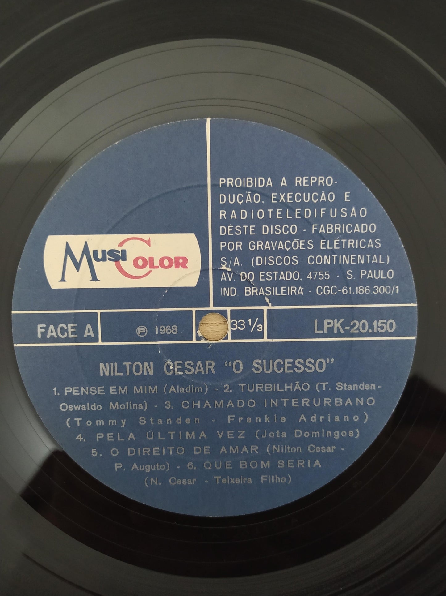 Lp Vinil Nilton Cesar O Sucesso