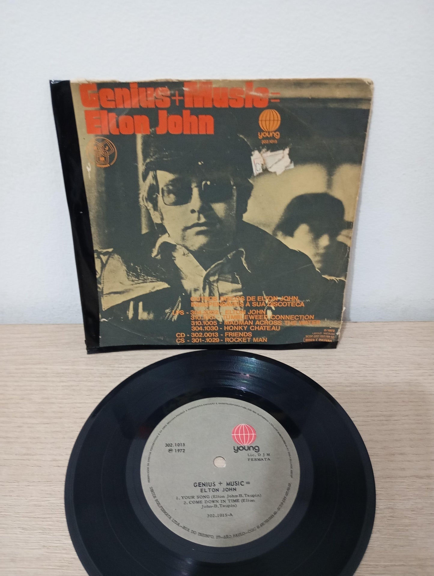 Compacto Vinil Elton John Genius + Music