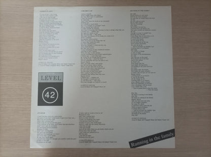 Lp Vinil Level 42 Running In The Family Com Encarte
