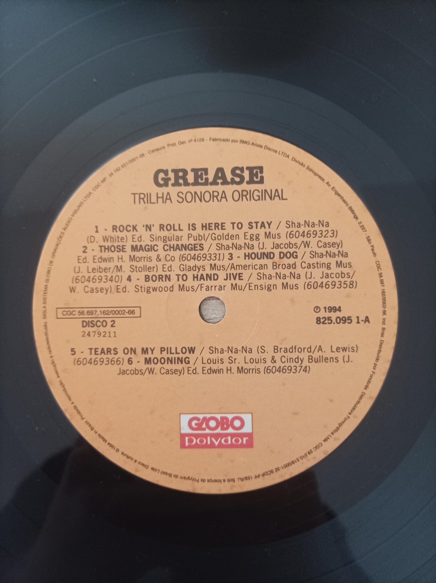 Lp Vinil Nos tempos da brilhantina Grease Duplo com encarte
