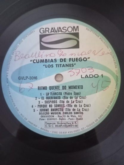Lp Vinil Los Titanes Cumbias de Fuego