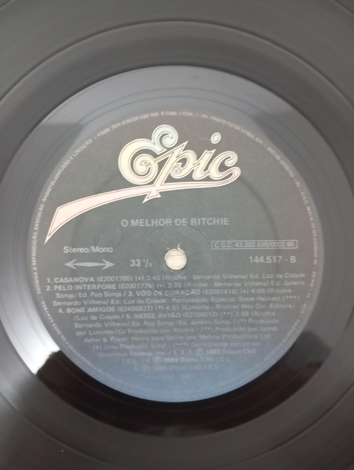 Lp Vinil Ritchie O Melhor De Ritchie