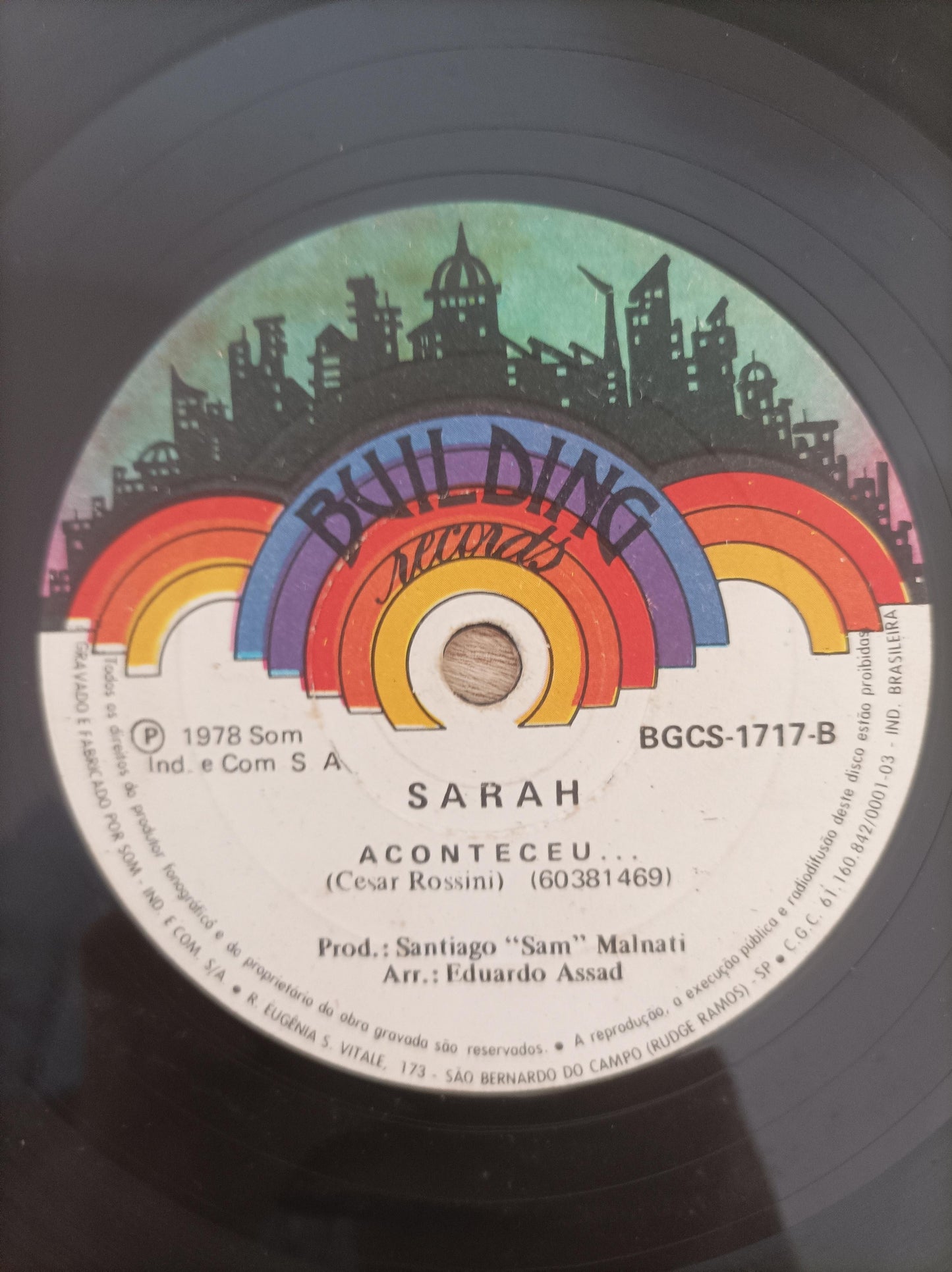 Vinil Compacto Sarah Deixe Todo Esse Amor Pra Depois