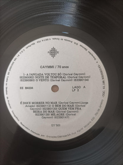 Lp Vinil Dorival Caymmi Setenta Anos Duplo Com Encartes