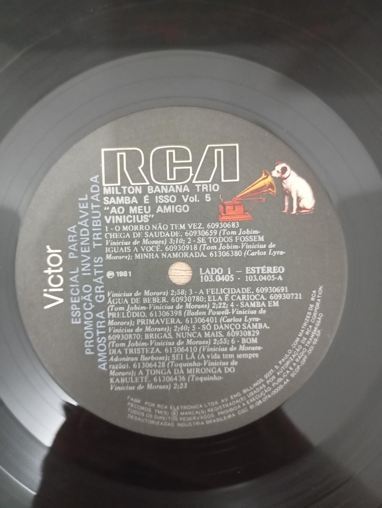 Lp Vinil Milton Banana Ao Meu Amigo Vinicius Samba É Vol 5