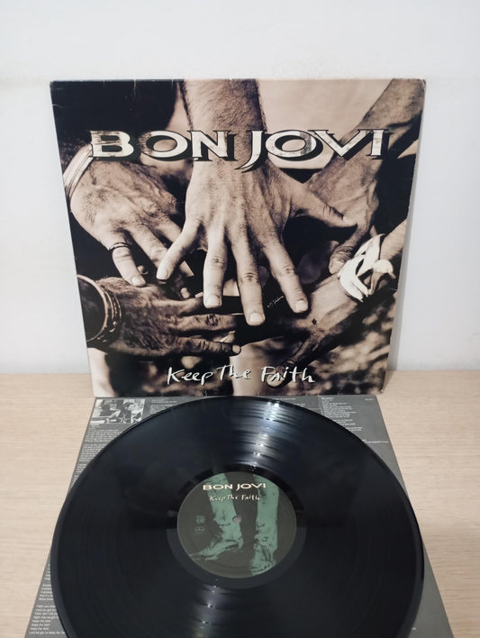 Lp Vinil Bon Jovi Keep The Faith Com Encarte