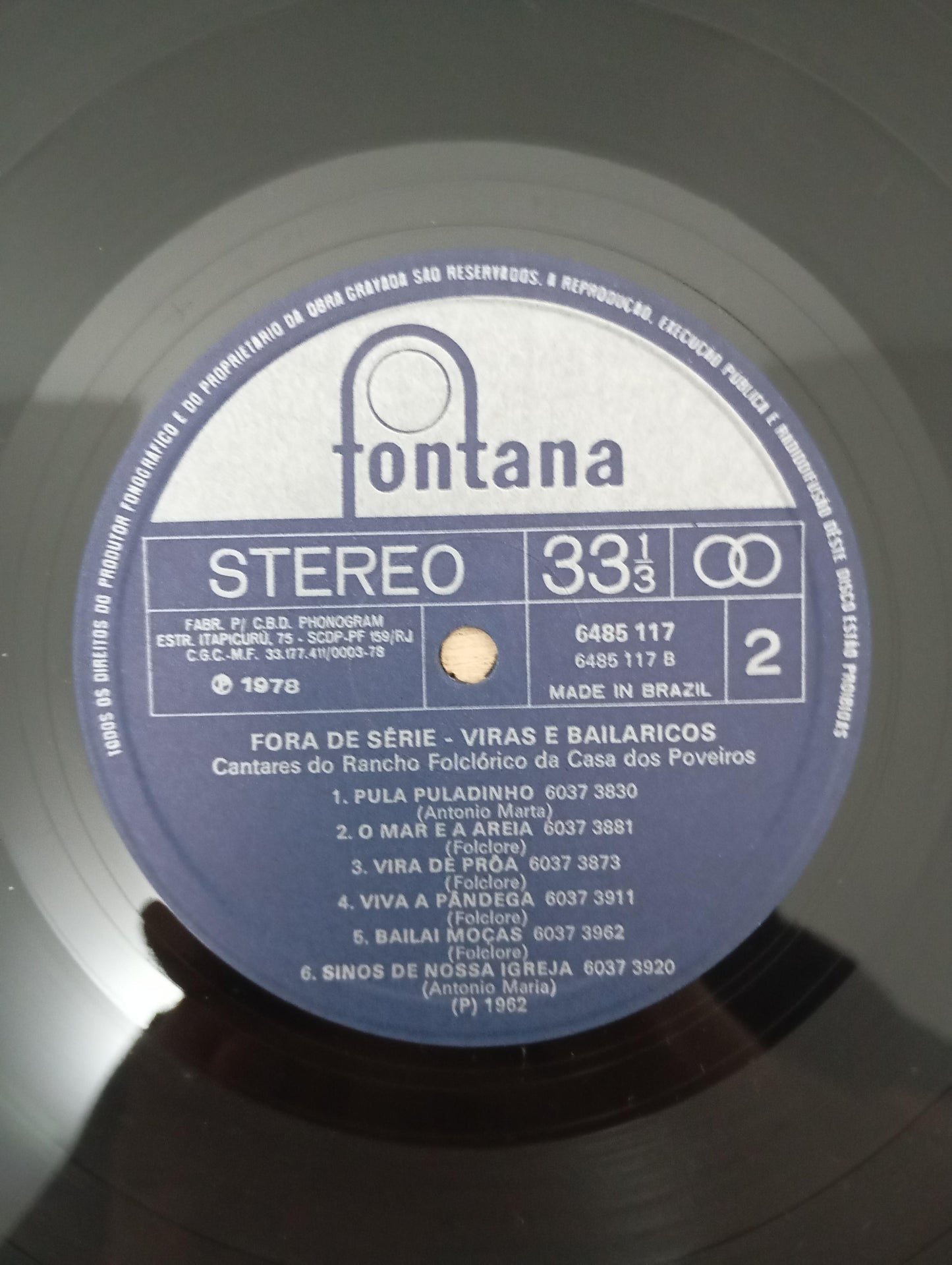 Lp Vinil Viras e Bailaricos Cantares do Rancho Folclórico