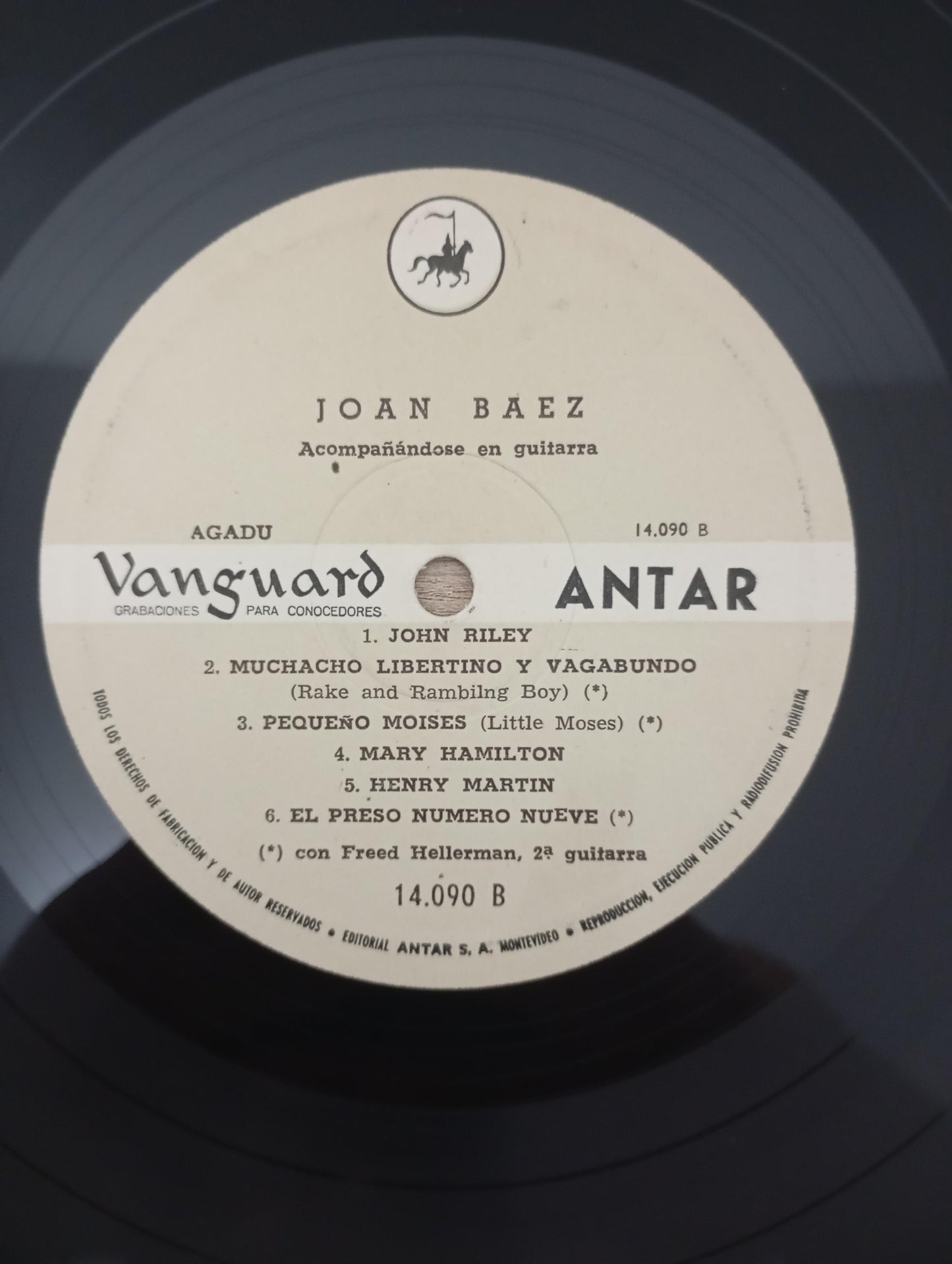 Lp Vinil Joan Baez 1960 Importado Uruguai