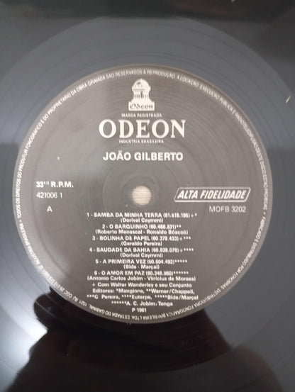 Disco Vinil 1961 João Gilberto A