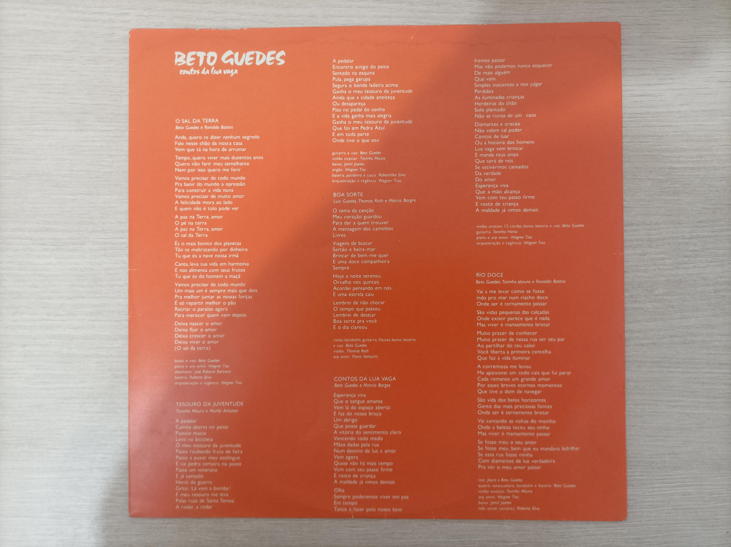Disco Vinil Contos Da Lua Vaga Beto Guedes Com Encarte A