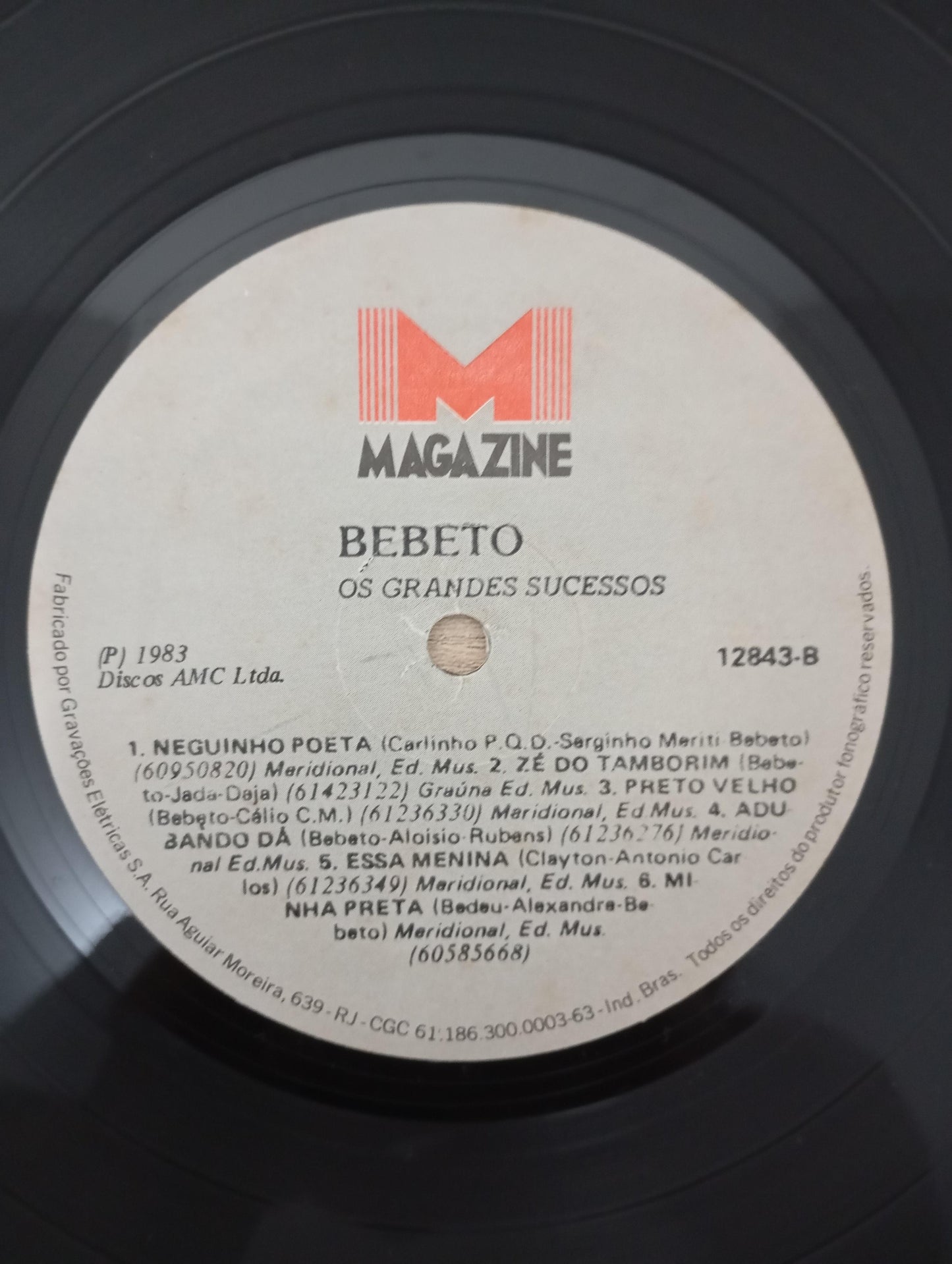 Lp Vinil Bebeto Os Grandes Sucessos