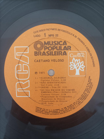 Lp Vinil Caetano Veloso História da MPB Capa Dupla