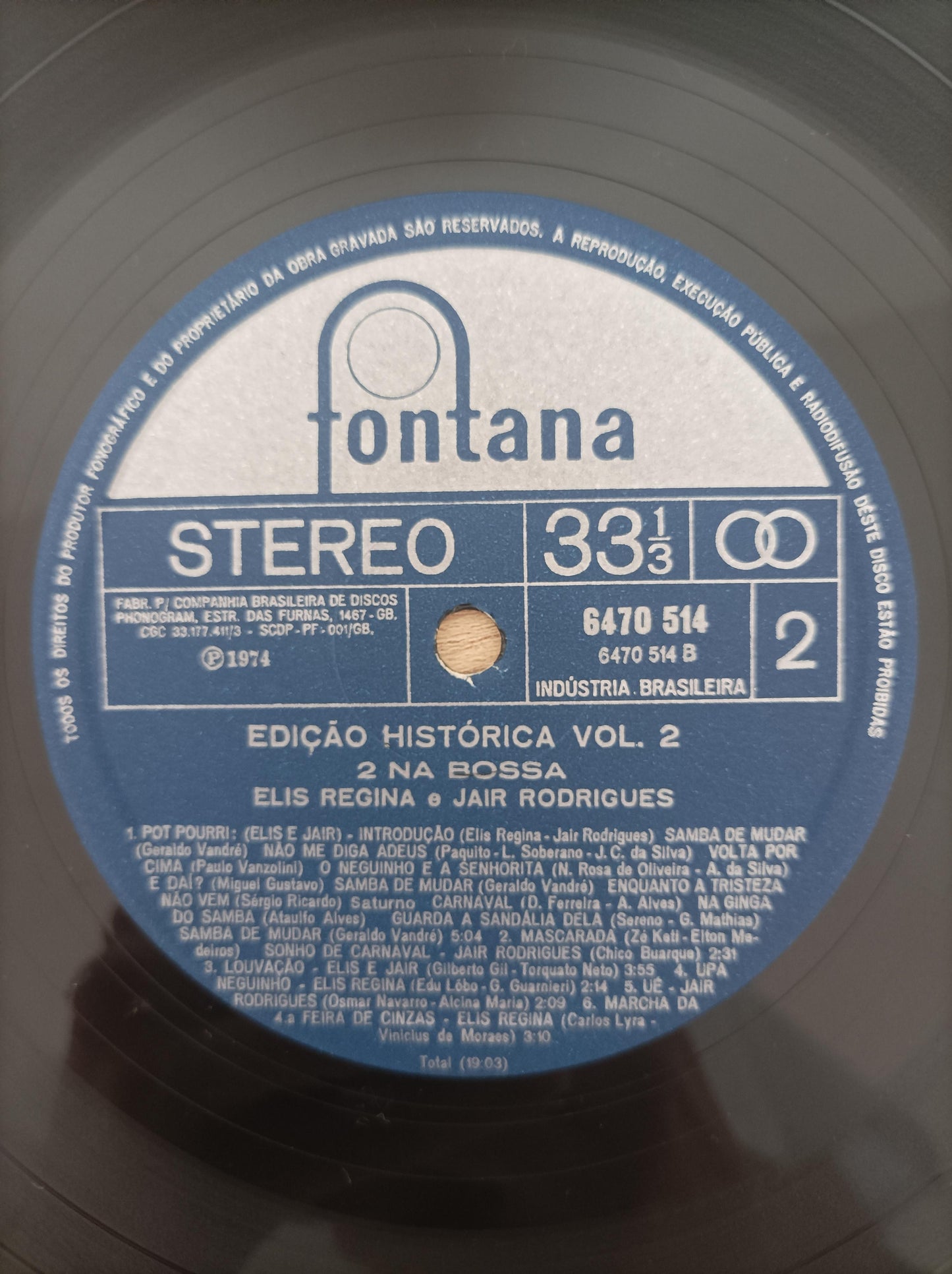 Lp Vinil Elis Regina & Jair Rodrigues Dois na Bossa Vol. 2