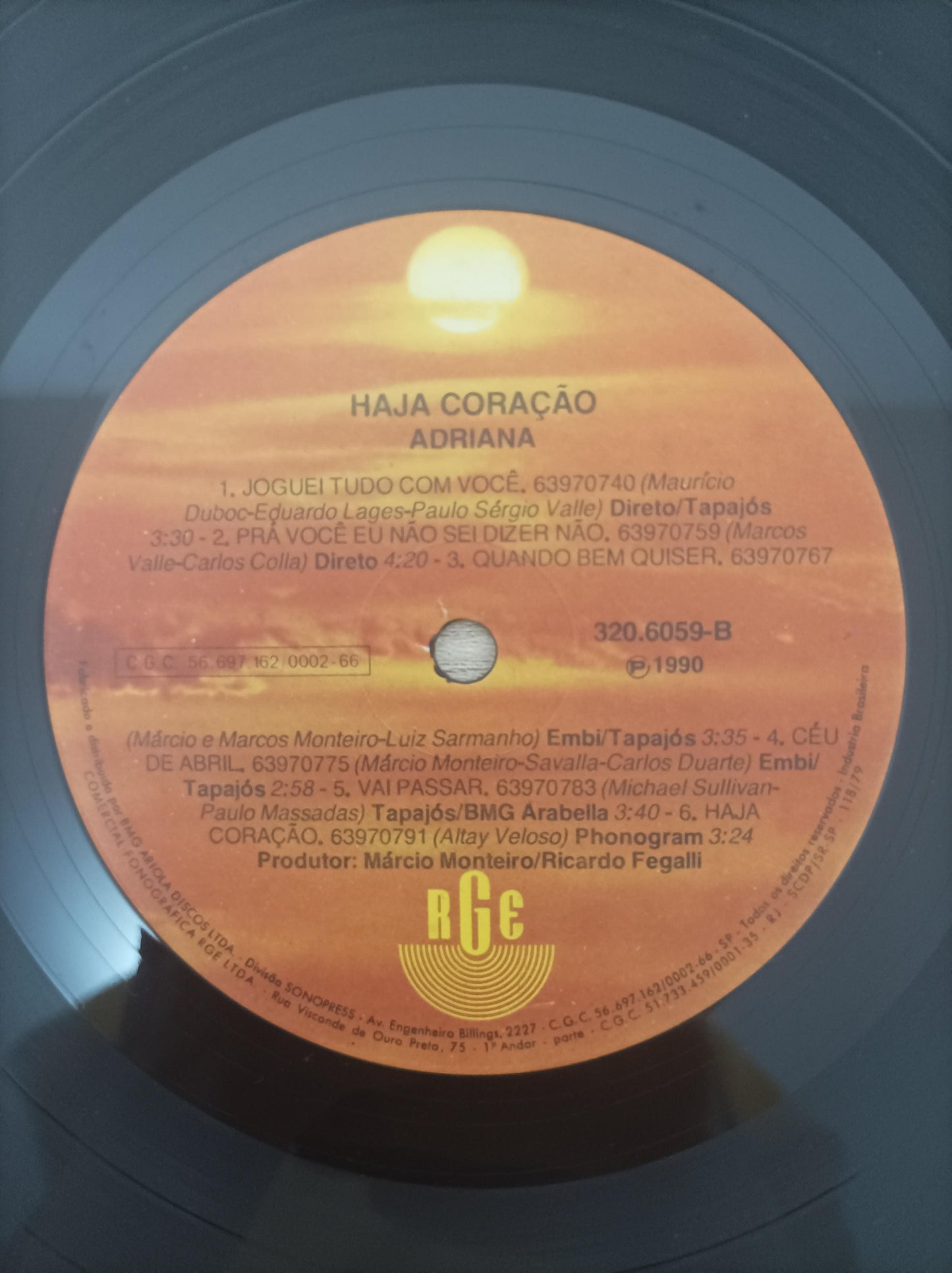 Lp Vinil Adriana Haja Coração
