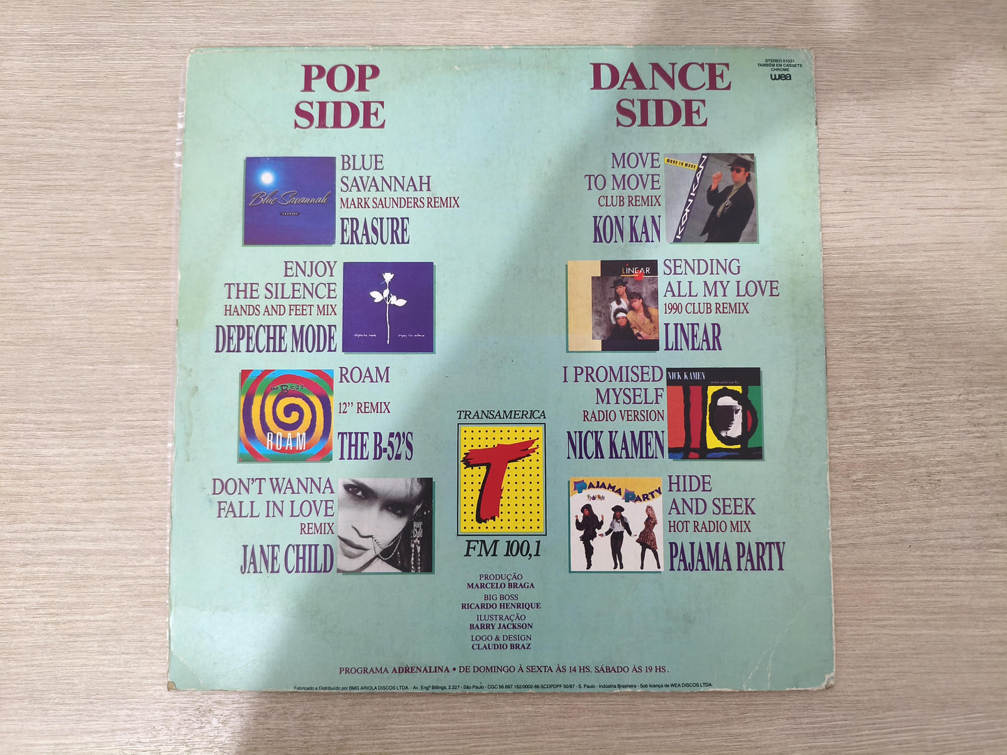 Lp Vinil Adrenalina 1990