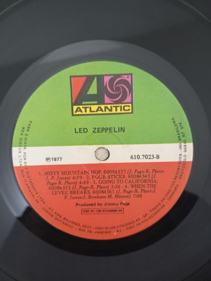 Lp Vinil Led Zeppelin IV 4 Capa Dupla Com Encarte