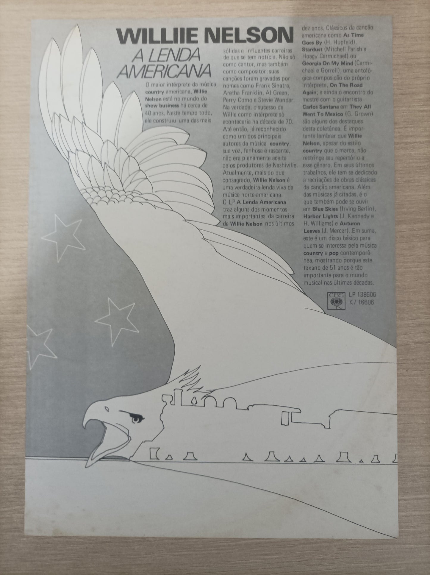 Lp Vinil Willie Nelson A Lenda Americana Com Encarte