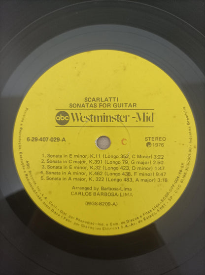 Lp Vinil Scarlatti from the gifted guitar of Barbosa-Lima