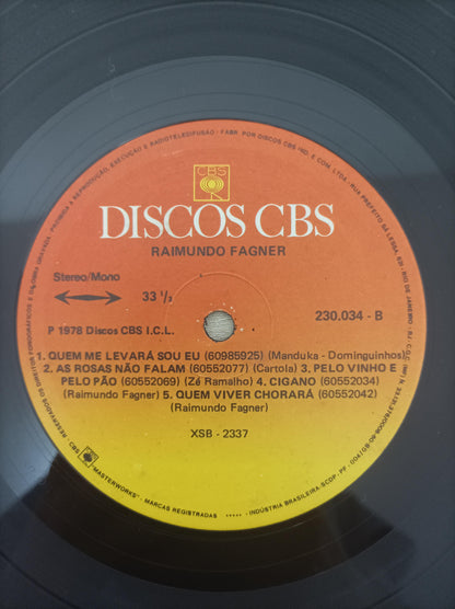 Lp Vinil Raimundo Fagner Quem Viver Chorará
