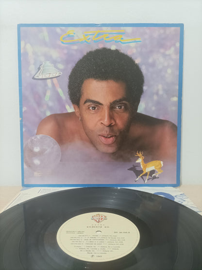 Disco Vinil Extra Gilberto Gil Capa Dupla Com Encarte A
