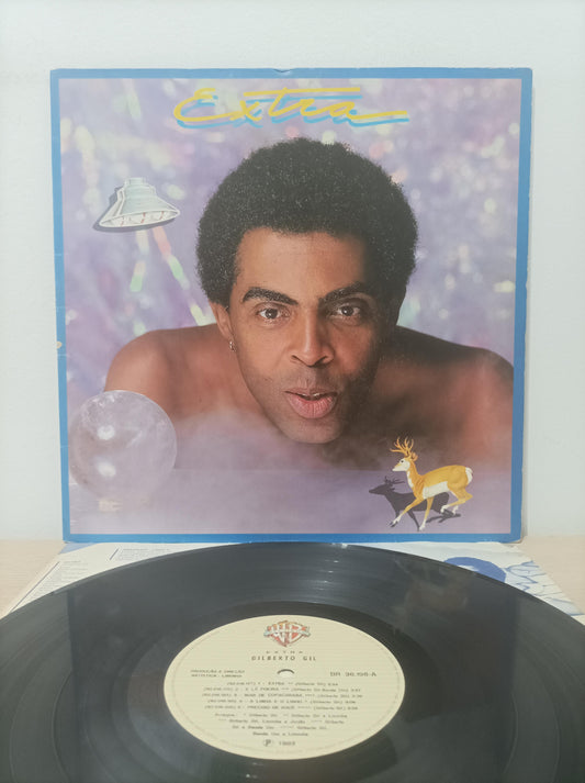 Disco Vinil Extra Gilberto Gil Capa Dupla Com Encarte A