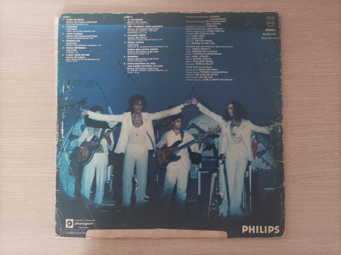 Lp Vinil Maria Bethânia & Caetano Veloso Ao Vivo Capa Dupla