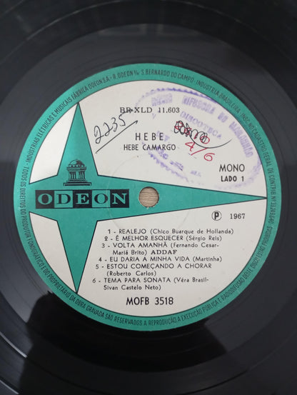 Lp Vinil Hebe Camargo Hebe 1967