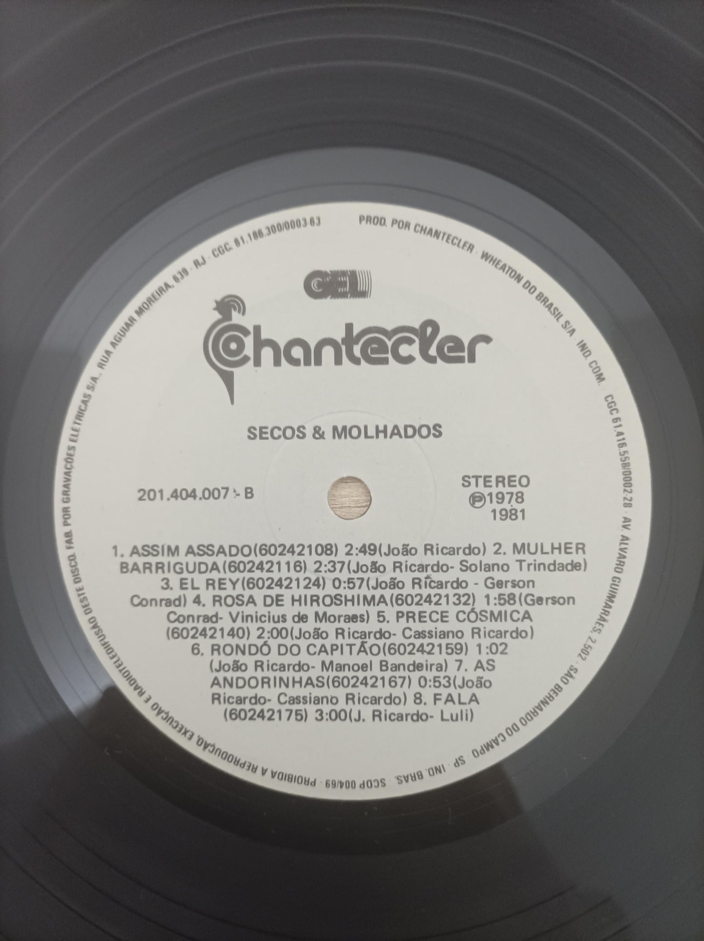 Lp Vinil Secos & Molhados A volta de