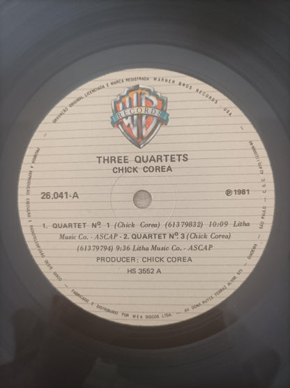 Lp Vinil Chick Corea Three Quartets