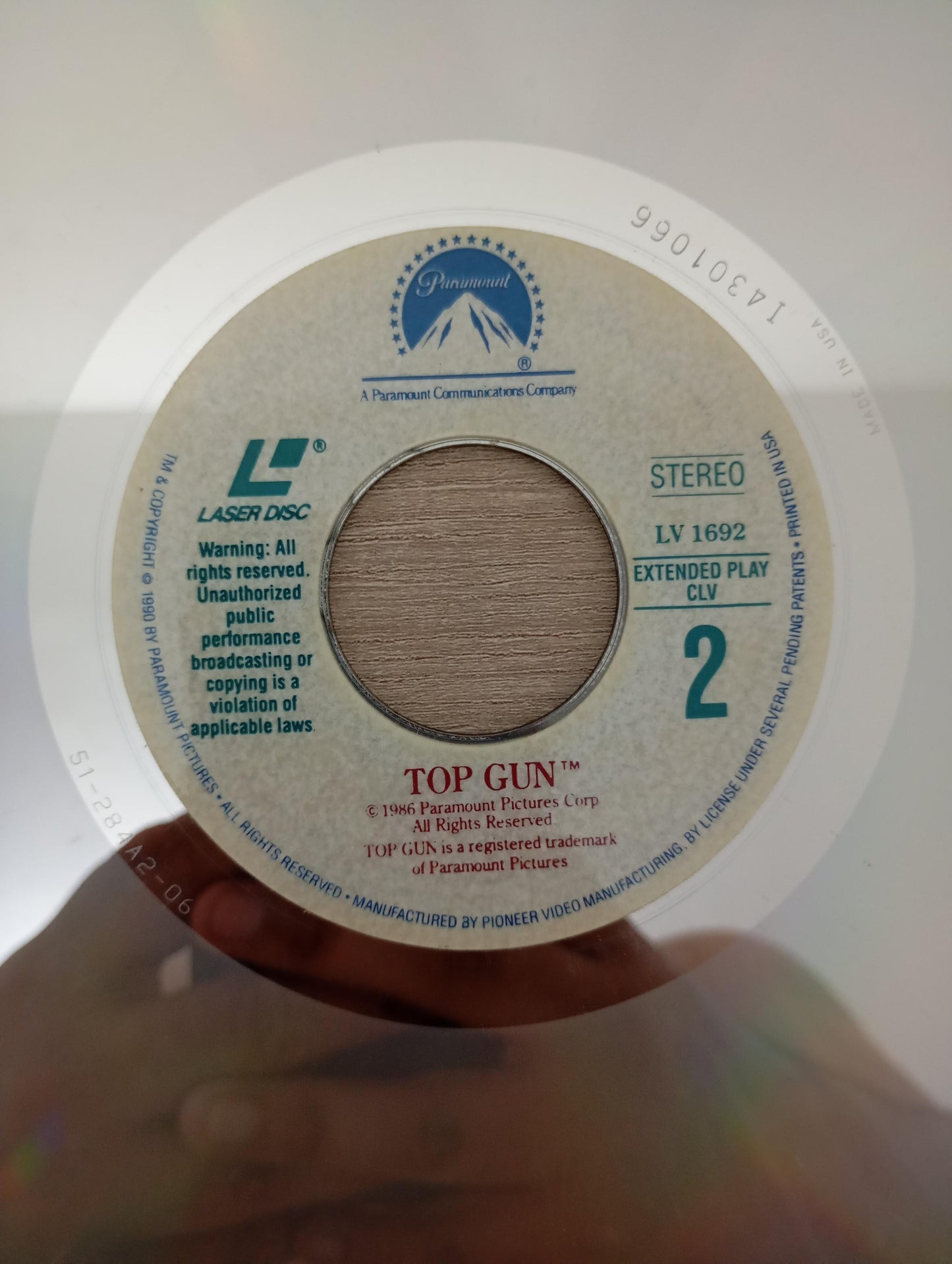 LD LaserDisc Top Gun Soundtrack Importado