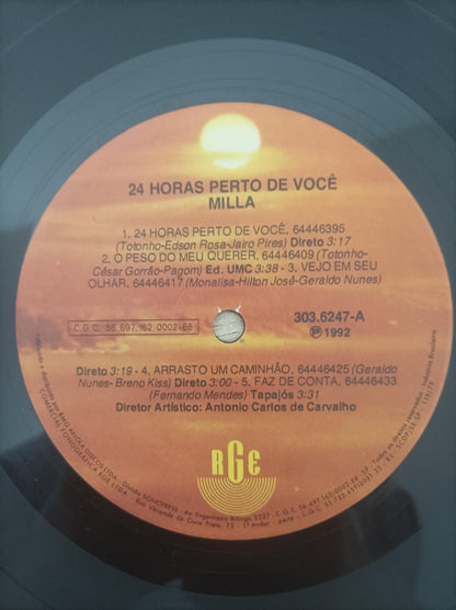 Lp Vinil Milla 24 horas perto de você