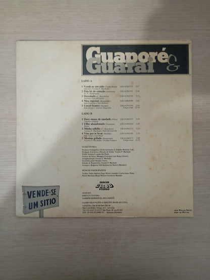 Lp Vinil Guaraporé e Guarai Vende-se Um Sitio