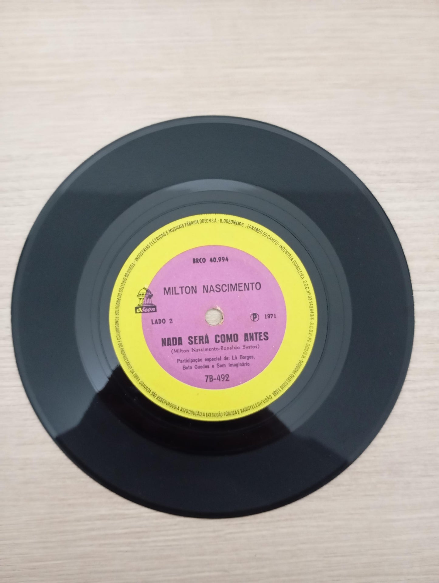 Compacto Vinil Milton Nascimento Cravo e Canela / Nada Será