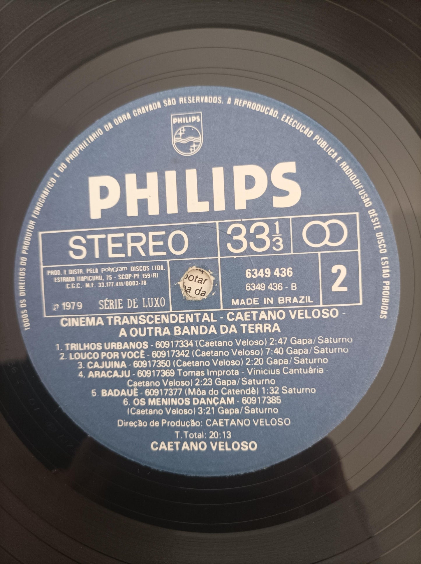 Lp Vinil Caetano Veloso Cinema Transcendental Com Encarte