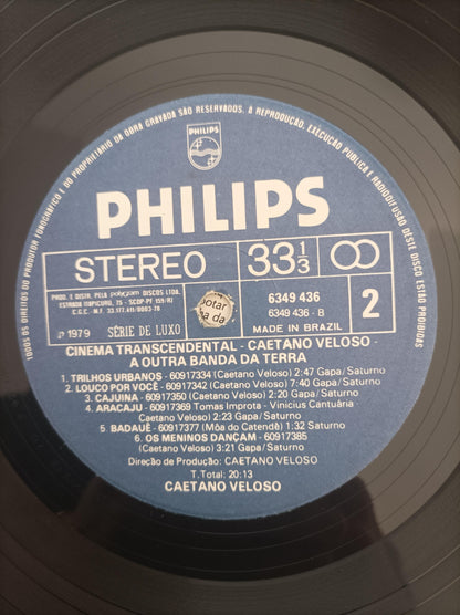 Lp Vinil Caetano Veloso Cinema Transcendental Com Encarte