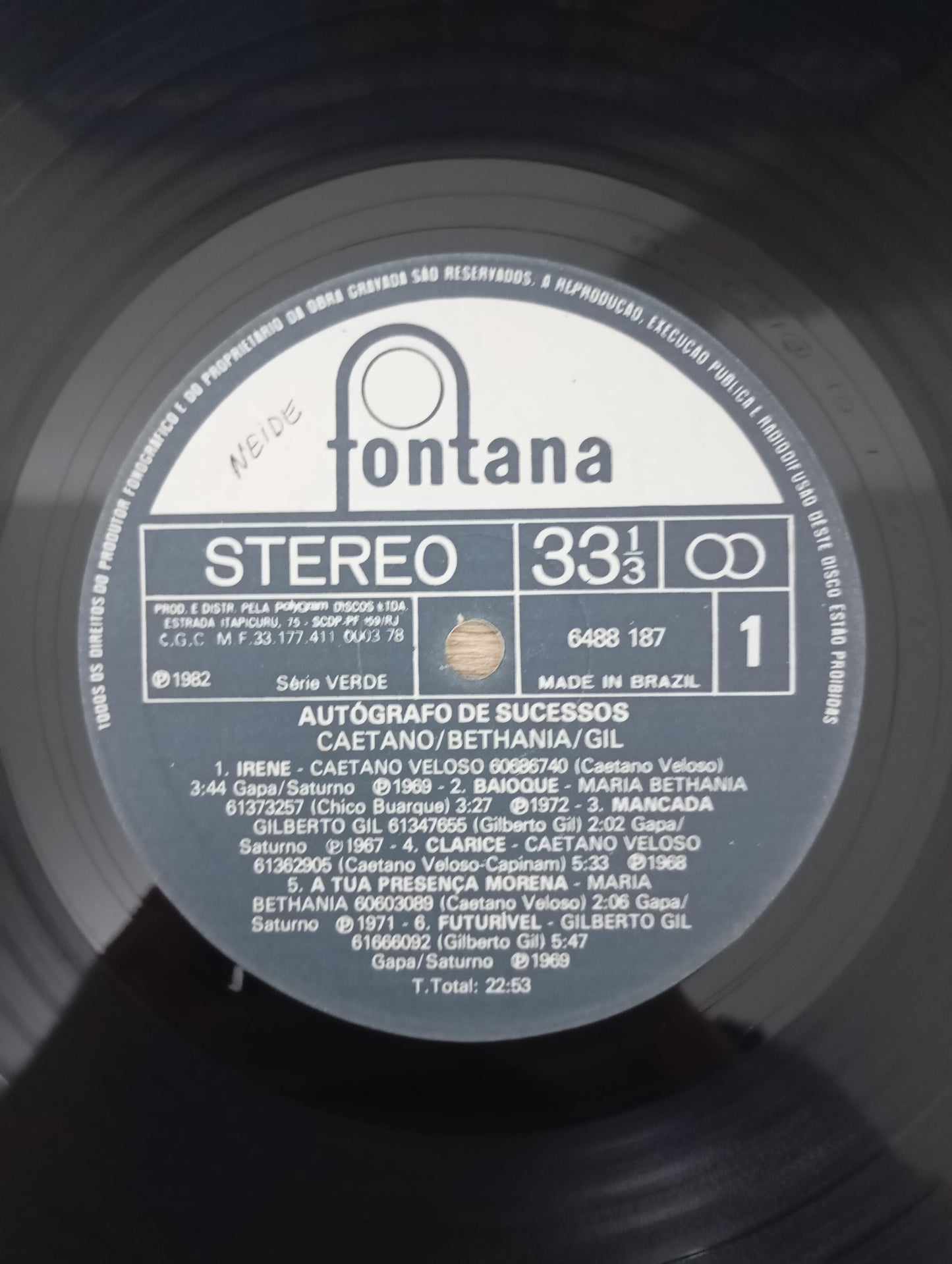 Lp Vinil Caetano Bethania Gil Série Autógrafos de Sucesso 2