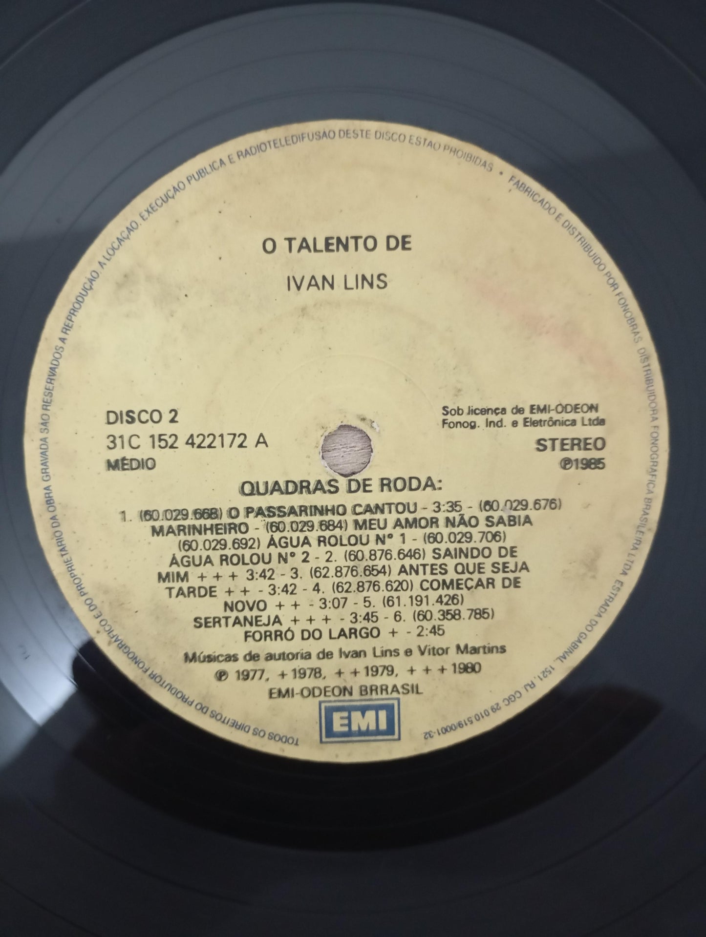 Lp Vinil Ivan Lins O Talento De Ivan Lins Duplo Com Encarte