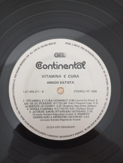 Lp Vinil Amado Batista Vitamina E Cura