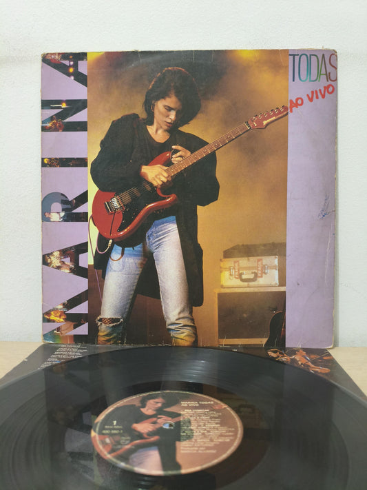 Lp Vinil Marina Lima Todas Ao Vivo Com Encarte