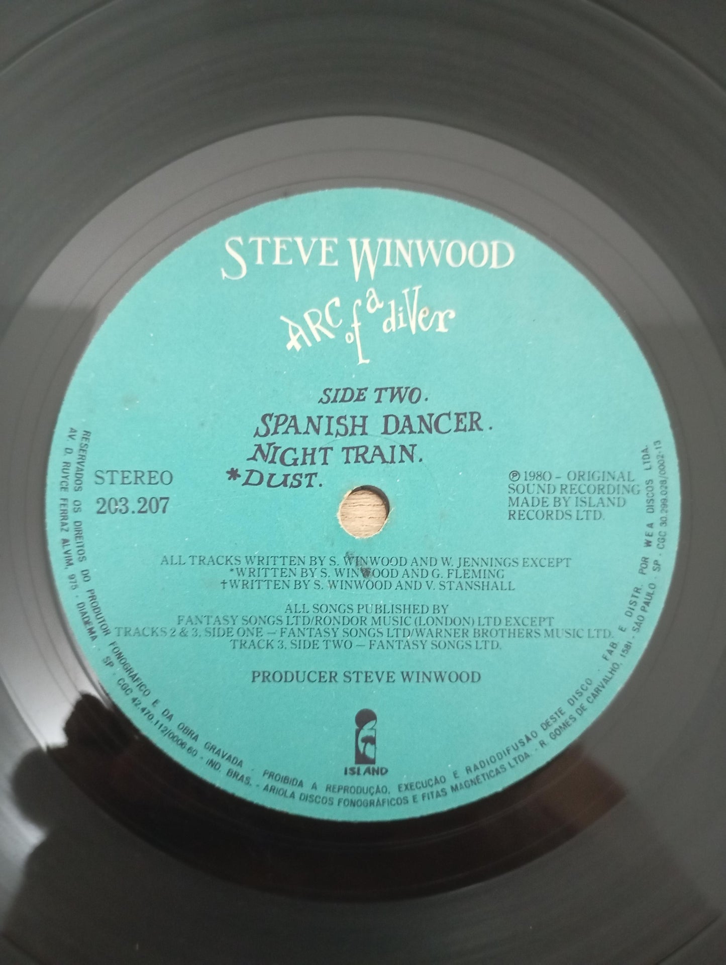 Lp Vinil Steve Winwood Arc Of A Diver