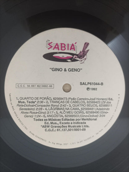 Lp Vinil Gino & Geno 1992