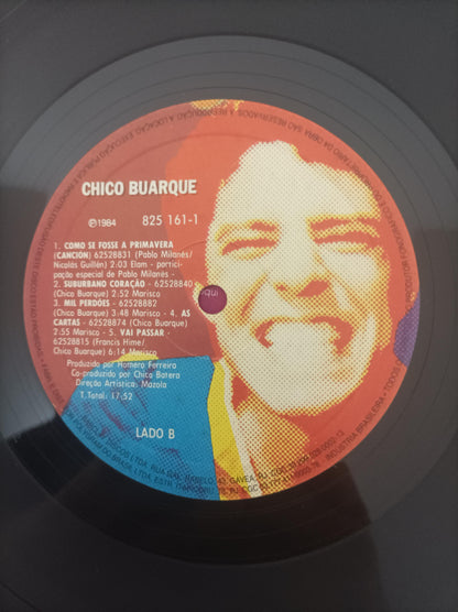 Lp Vinil Chico Buarque 1984 Com Encarte