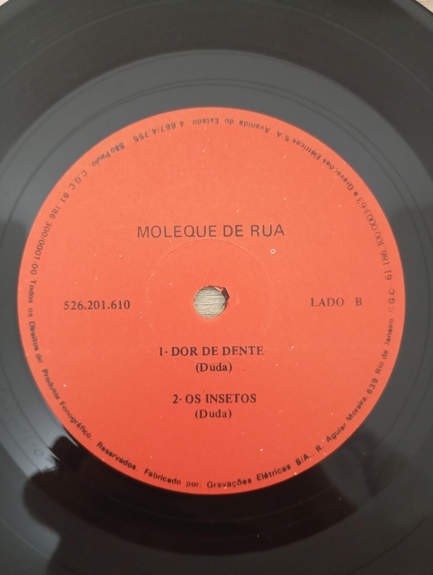 Vinil Compacto Moleque De Rua Compacto Com Encarte
