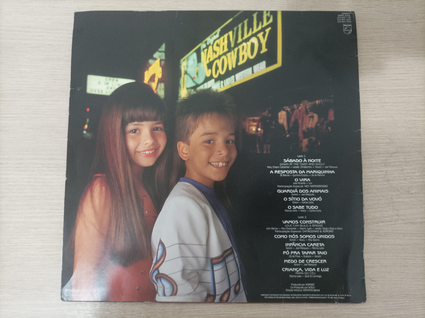 Lp Vinil Sandy & Junior Sábado À Noite Com Encarte