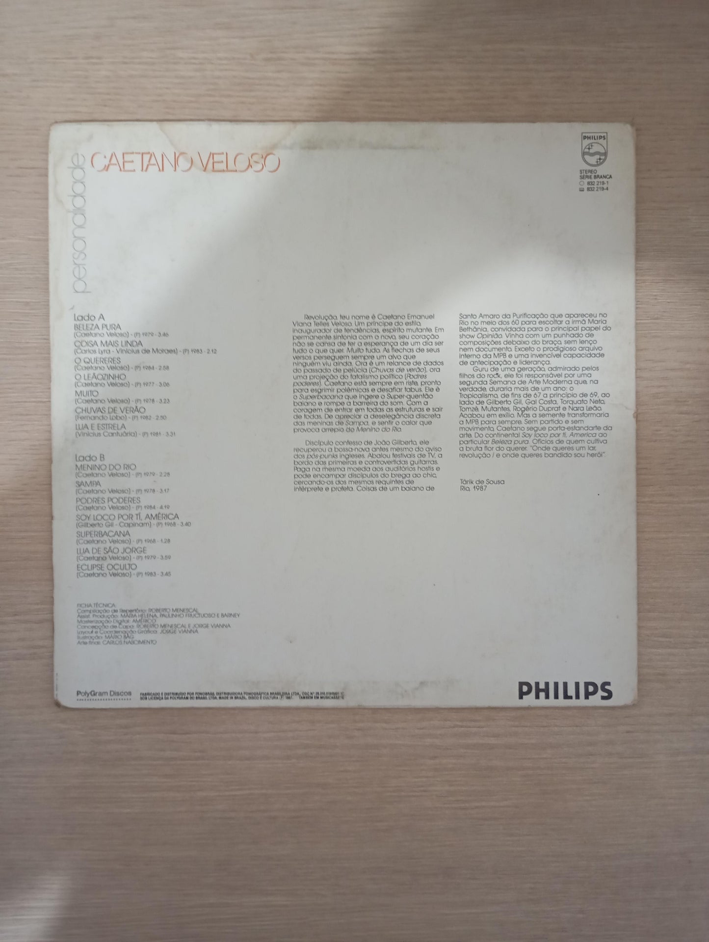 Lp Vinil Caetano Veloso Personalidade
