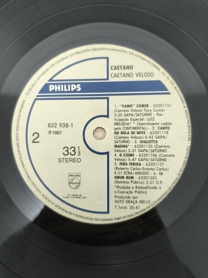 Lp Vinil Caetano Veloso 1987 Capa Dupla