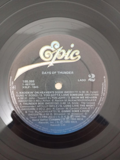 Lp Vinil Trilha Sonora Days Of Thunder Com Encarte