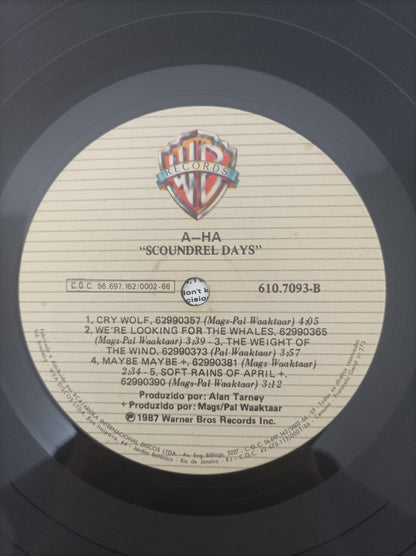 Disco Vinil Scoundrel Days a-ha Com Encarte A
